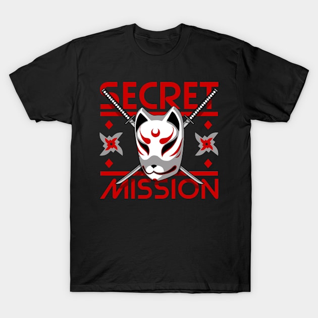 fox mask ninja assassin T-Shirt by hayr pictures